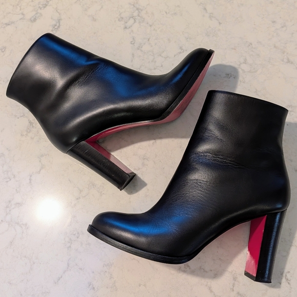 CHRISTIAN LOUBOUTIN adox heeled ankle boots 38.5 - Picture 3 of 10
